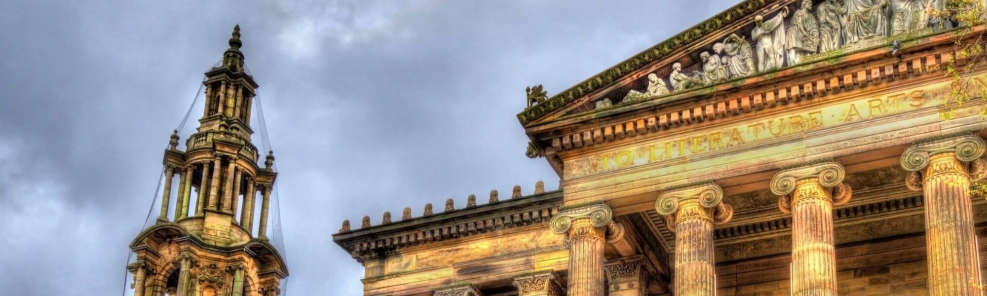 Harris Museum and The Sessions House in Preston - England